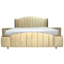 Opulent King Size Bed with 2 Side Tables
