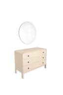 Harold Bedroom Set – Queen Size Bed, Dresser with Mirror & 2-Door Wardrobe