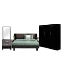 Novak - Bed, X Dresser & 3 Door wardrobe