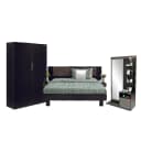 Novak - Bed, Dresser & 2 Door wardrobe