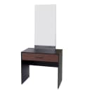 Ozmane Dark Tune Set (bed with sides, dresser, mirror and 2 door wardrobe)