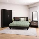Novak Bedroom Set with Dresser & 2 Door Wardrobe