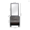 Novak Bedroom Set with Dresser & 2 Door Wardrobe