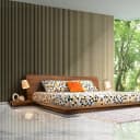 Vincent King Size Floor Bed with Side Tables