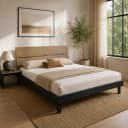 Shane King Size Bed with Two Side Tables