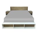 Mike King Size Floor Bed with 2 Side Tables