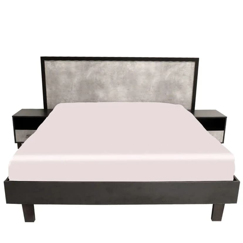 Oxford Bed with two Side Tables