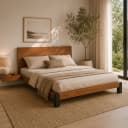 Harry King Size Bed – With side table