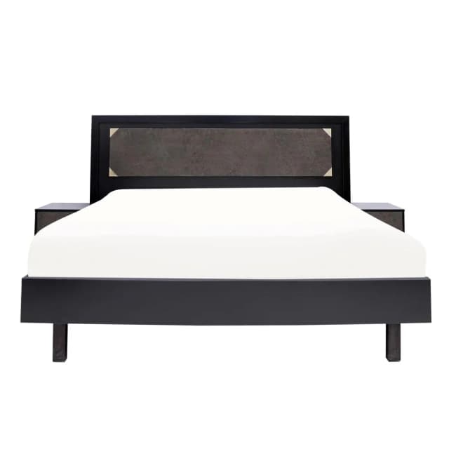 James King Size Bed With 2 Side Tables