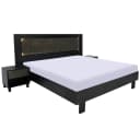 James King Size Bed With 2 Side Tables