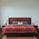 Morris X bed with 2 side tables