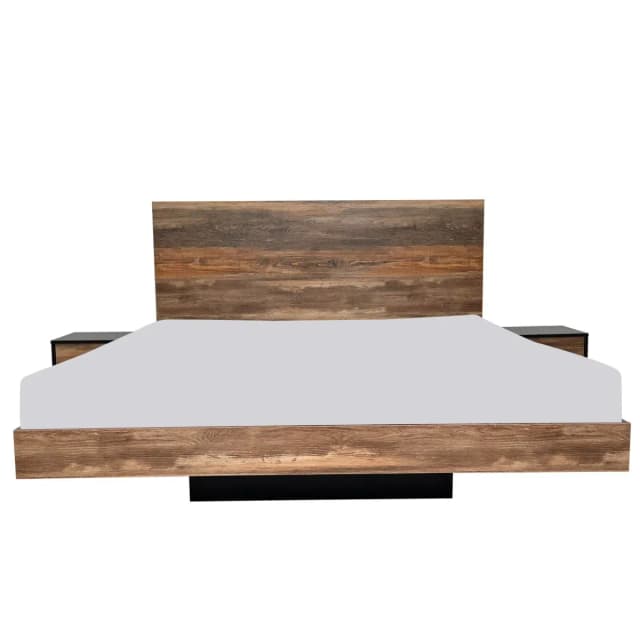 Flamingo King Size Bed with 2 Side Tables