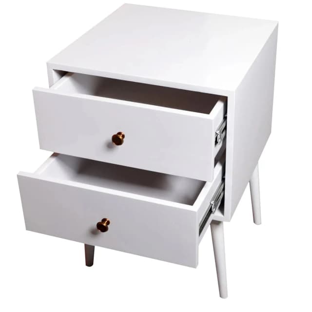 Ethereal Queen Bed with side table