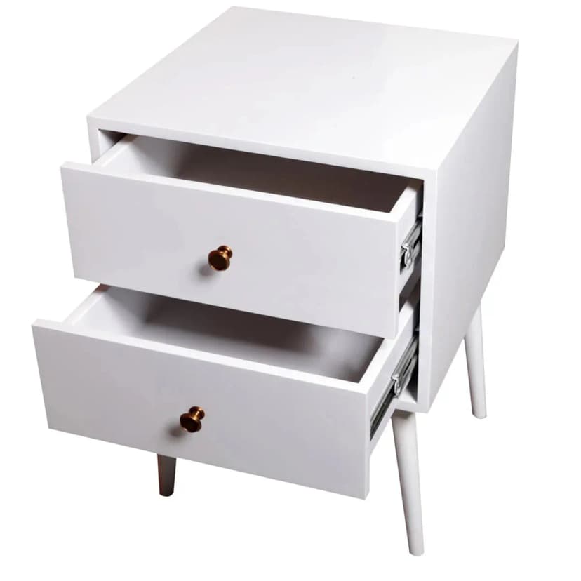 Ethereal Queen Bed with side table