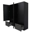 Carter 3 Door Wardrobe Black+2009