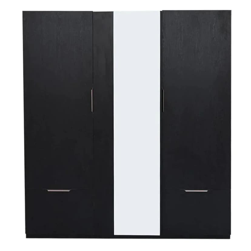 Carter 3 Door Wardrobe Black+2009