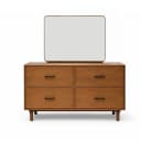 Nysa Solid Wood Dresser with Mirror