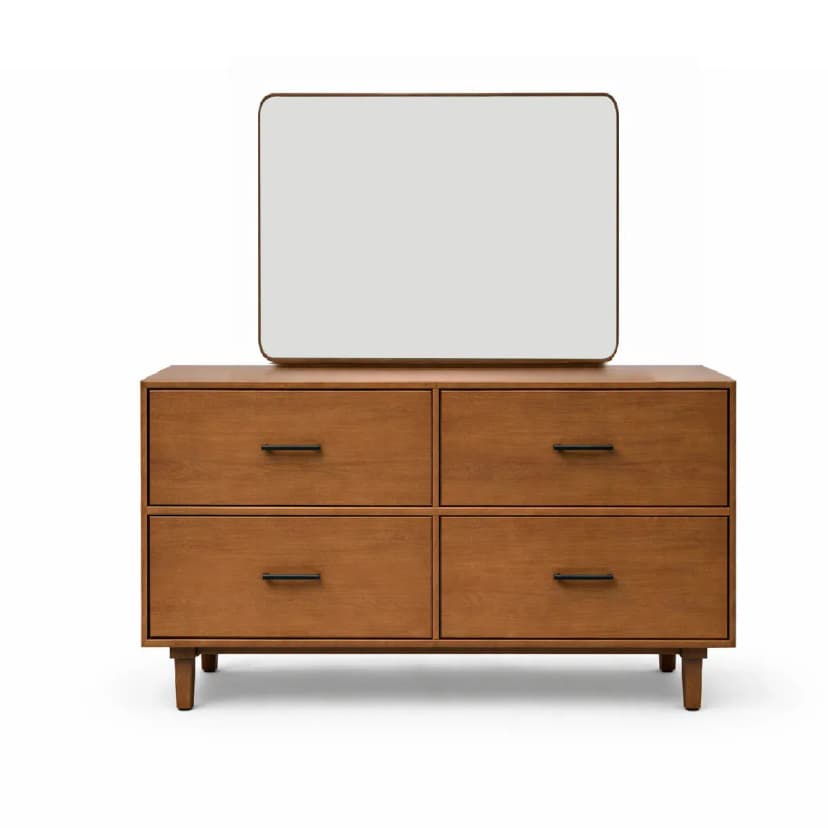 Nysa Solid Wood Dresser with Mirror