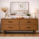 Nysa Solid Wood Dresser with Mirror