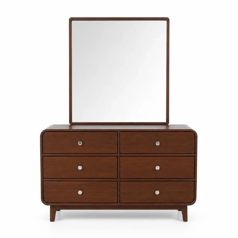 Aurra Wooden Dresser with Mirror
