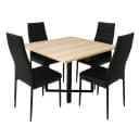 Leah N Dining Table with 4 Ease Chair