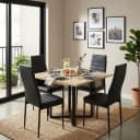 Leah N Dining Table with 4 Ease Chair