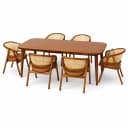 Noor 6 Person Dining Table with Chairs
