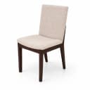 Oaklin 6-Seater Oval Wooden Dining Table Set with Upholstered Chairs