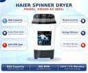 Haier HWS 80-60 Dryer – 8 KG Vrgin Plastic