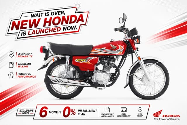 Honda CG 125 Delivery within 12 - 15 Working Days