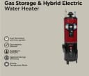 Cherry GEH-55 Storage 55 Gallon Electric + Gas Auto Ignition