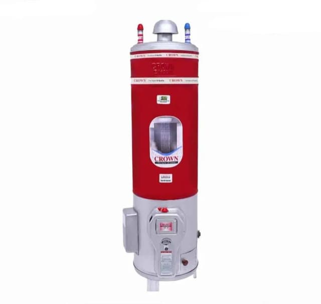 Crown 30 Gallons Storage Geyser Electric + Gas 10x10 Gauge Tank